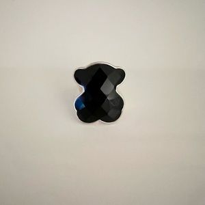 TOUS Sterling Silver Black Onyx Ring Size 8 🌺